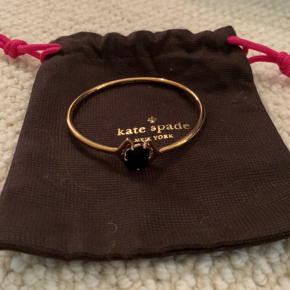 Black and Gold Kate Spade Bangle